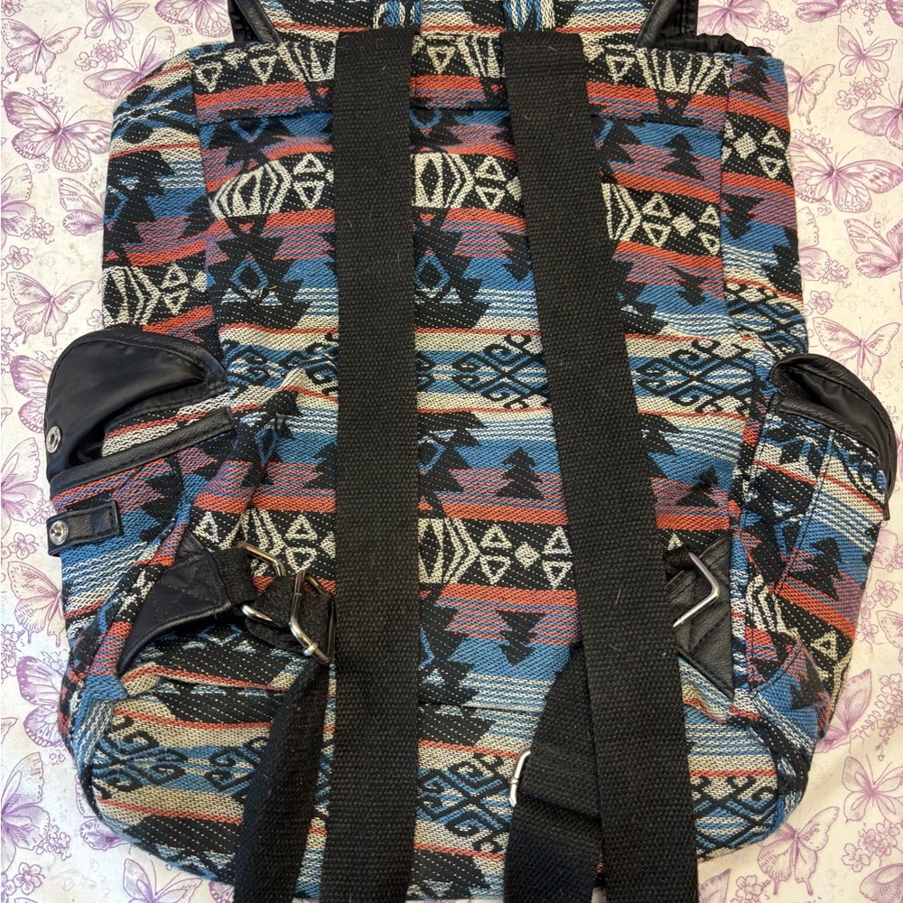 Tribal Pattern Backpack - Multicolor - image 2